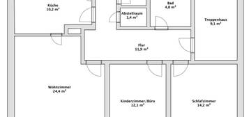 Erdgeschoßwohnung mit Garten im Zweifamilienhaus zu vermieten