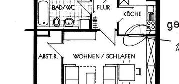 Zentrale und große Einraumwohnung