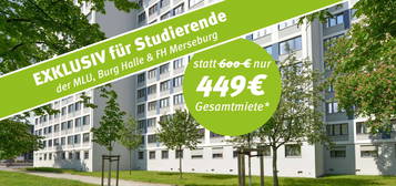 Exklusiv-Angebot für Studis der MLU, Burg oder FH Merseburg