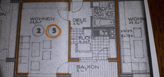 Helle 1,5 Zimmerwohnung mit Südbalkon, in 74080 HN-Böckingen