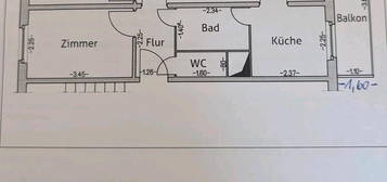 Zweieinhalb Zimmer Wohnung  im Grünen