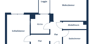 Hamburg "gleich um die Ecke": Gepflegte 2-Zimmer-Wohnung mit Loggia in bevorzugter Wohngegend