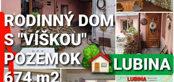 DOMČEK s "VÍŠKOU" a POZEMOK 674 m2 HRNČIAROVÉ - LUBINA