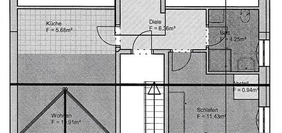 Charmante 2-Zimmer-Wohnung mit Dachterrasse