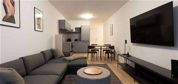 Schöne Wohnung 1,5 zimmer mit Garage und Einbauküche ruhige Gegend.