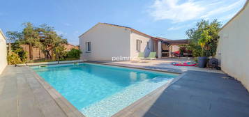 LANCON-PROVENCE  - MAISON  MEUBLEE CLIMATISEE + TERRAIN + PISCINE CHAUFFEE - T5 -79,32m2