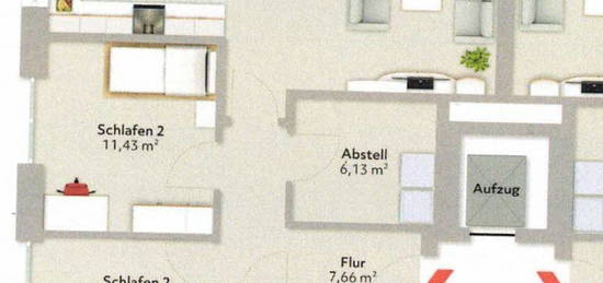 3-Zi-Wohnung in Ostercappeln-Venne