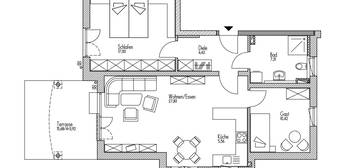 3 ZKB Erdgeschosswohnung mit Terrasse