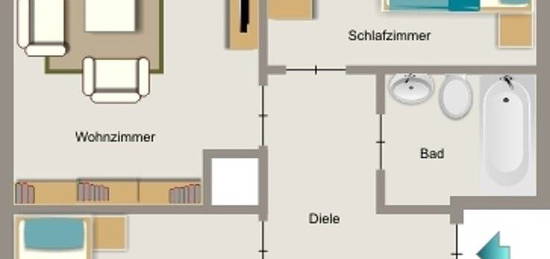 Demnächst frei! 3-Zimmer-Wohnung in Essen Holsterhausen