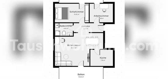 [TAUSCHWOHNUNG] Tausche sehr schöne 3Z. gg 2Z. Wohnung in Bonn