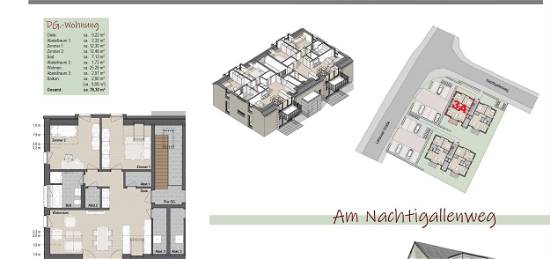 +++Neubauprojekt " Am Nachtigallenweg" - Hochwertige Komfortwohnungen mit perfekter Raumaufteilung in guter Lage nähe Marktplatz+++