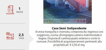 Casa semi indipendente con cantina