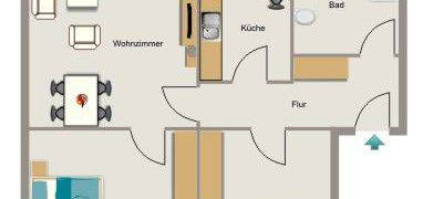 Die passende Wohnung von VIVAWEST - inklusive Küche.