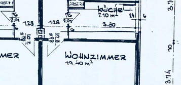 Mietwohnung EG 2ZKB + Balkon In F-Dorf Mitte nähe S-Bahn