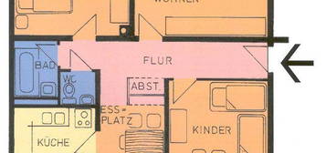 Gut geschnittene 3-Zimmer-Wohnung