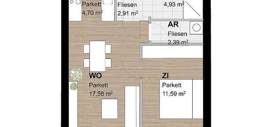 Schicke 2-Zimmer-Wohnung mit großzügigen Balkon in Graz-Straßgang