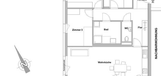 ERSTBEZUG - moderne, geförderte Mietwohnung mit Küche in Stainz