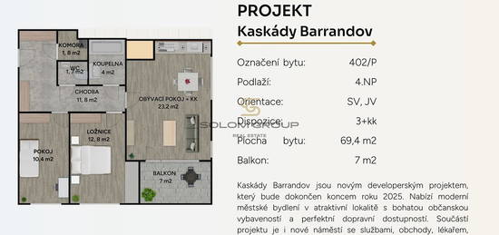 Prodej bytu 3+kk 76 m²