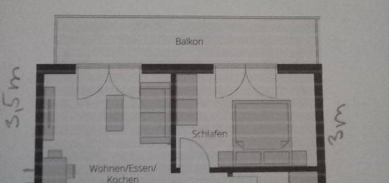 Vermiete wunderschöne 2 Zimmer Wohnung in Bad Aibling