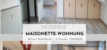 Moderne Maisonette-Wohnung in Werneck OT (optional: Scheune mit Garten)