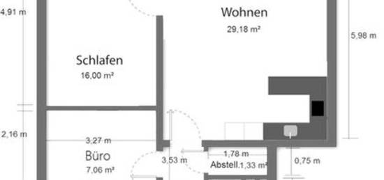 Geschmackvolle, gepflegte 2-Zimmer-Wohnung mit Balkon und Einbauküche in Wedel