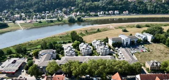 1 1/2  Zimmer Wohnung mit Balkon zur Elbe 2OG - sehr ruhig