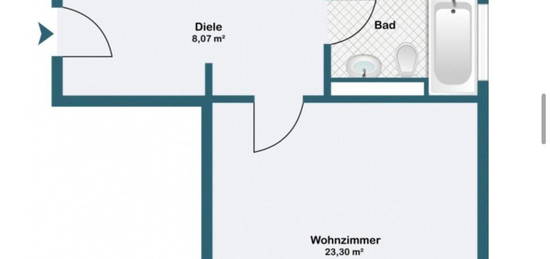 Idstein: Moderne 2-Zimmer Wohnung mit Balkon, EBK & Stellplatz