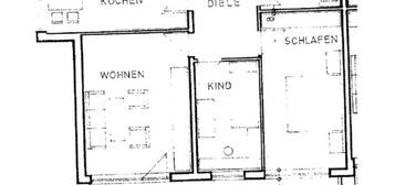 helle ruhige 3-Zimmer-Wohnung mit Westbalkon