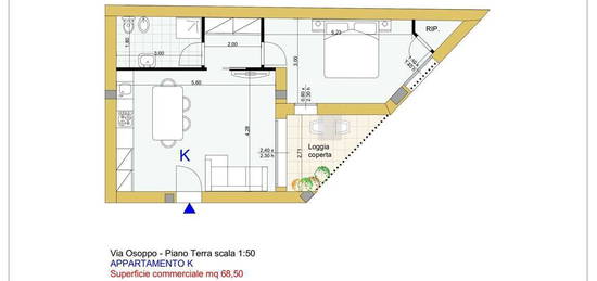 Trilocale ottimo stato, piano terra, Sacca - Stazione, Modena