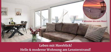 Leben mit Meerblick! Heller & moderner 2. Wohnsitz am Lensterstrand!