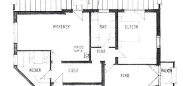 Geschmackvolle, modernisierte 3-Zimmer-Wohnung mit Balkon und Einbauküche in Karlsruhe