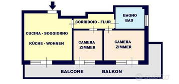 Trilocale centro Merano casa clima A