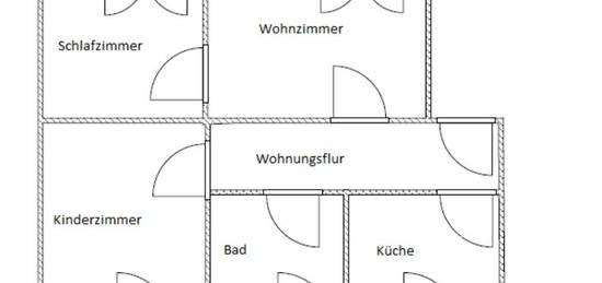 433/4 Schöne, ruhig gelegene 3 Zimmerwohnung in Torgelow