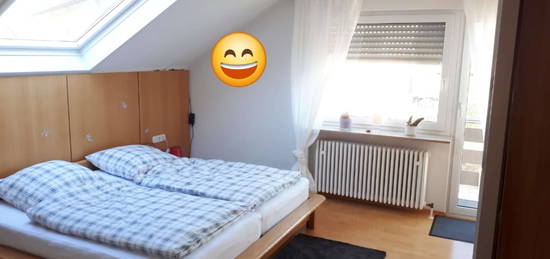 Geschmackvolle 3-Zimmer-DG-Wohnung mit Balkon und EBK in Marbach