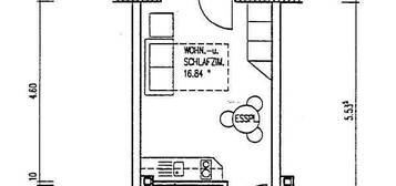 Gepflegte 1-Zimmer-Wohnung mit Balkon, FBH und EBK in Gießen