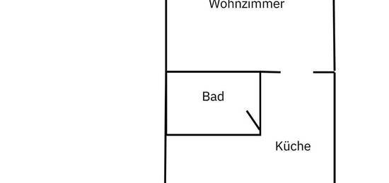 2 Zi, Hell und frisch renoviert im Erdgeschoss