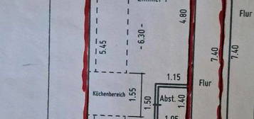 2-Zimmerwohnung,Balkon,PKW-Stellplatz, Gartennutzung