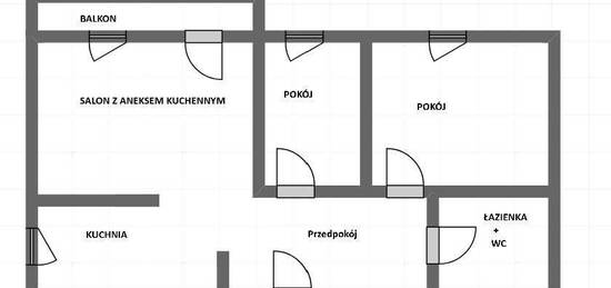 3 pokoje - do wejścia - balkon - Piaski Nowe