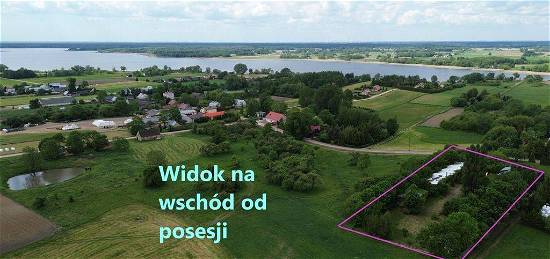 Drewniany Dom-Działka nad jeziorem/Okazja!