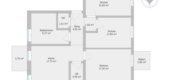 Erstbezug Innenstadt mit 2 Balkonen