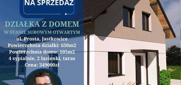 Dom jednorodzinny 105 m2 w stanie surowym otwartym