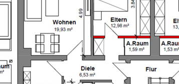 Wohnung in Essen Borbeck, 63qm, 3 ZKDG und Balkon