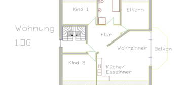 4 Zimmer-Obergeschosswohnung in ruhiger Siedlungslage von Nortrup