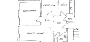 Renovierte 3 Zimmer - Dachgeschosswohnung in Nottuln-Appelhülsen