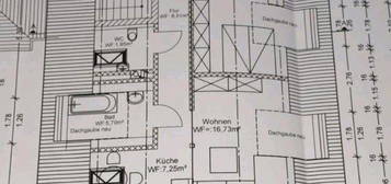 Gemütlich 2 Zimmer Dachgeschoss Wohnung in Holzheim