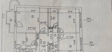 3 camere decomandat- hol tip H-etaj 1 -Maior Baciala - Doam