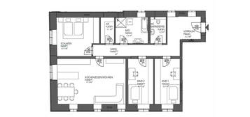 Neu errichtete Wohnung im Vierkanthof 117,5m²