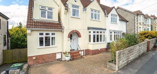 Semi-detached house for sale in The Crescent, Milton, Weston-Super-Mare BS22