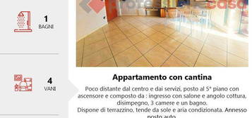 Appartamento con 3 camere,cantina e posto auto