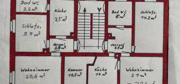 Großzügige 6-Zimmer mit EBK, Laminat, 2 Bädern und eigenem Garten in Flöha! Stellplatz mgl.